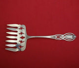 Chippendale Old by Alvin Sterling Silver Sardine Fork 7-Tine Pierced 5 1/4"