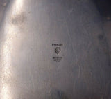 Mexican Sterling Silver Entree Serving Dish Leaf Shape (#5010)