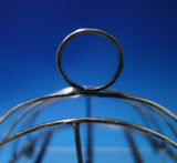 English Georgian Sterling Silver Toast Rack with Applied Feet 4.5 ozt. (#5631)