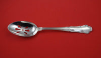 Barocco by Wallace-Italy Sterling Silver Pierced Serving Spoon 10" original