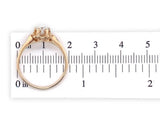 Victorian 14k Yellow Gold .37ct Rose Cut Genuine Natural Diamond Ring (#J7484)