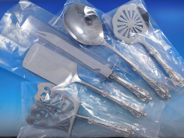 Eloquence by Lunt Sterling Silver Brunch Serving Set 5pc HH w/ Stainless Custom