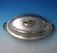 H.E. and Co English Silverplate Vegetable Dish Covered Removable Handle (#5753)