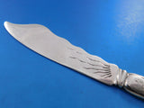Lap Over Edge Acid Etched Tiffany Sterling Silver Fish Knife Octopus Sea 7 7/8"