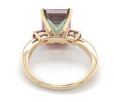 14k Gold 6.71 Carat Bi-Color Watermelon Genuine Natural Tourmaline Ring (#J6532)