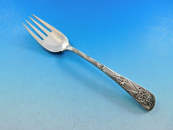 Antique Engraved by Tiffany and Co Sterling Silver Salad / Fish Fork 6 5/8"