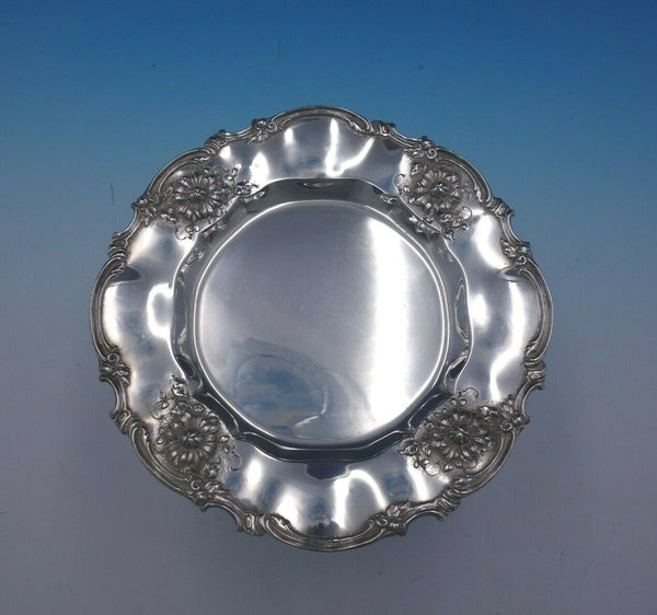 Chrysanthemum by Mauser Sterling Silver Dessert Plate 1/2" x 7" #1056A (#4822)