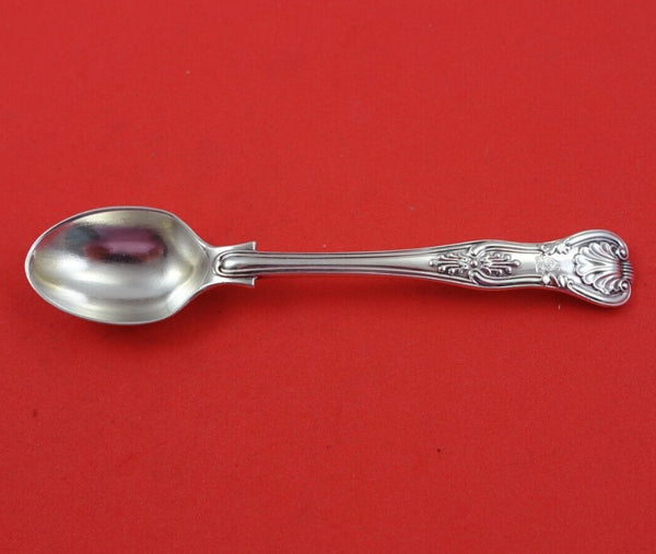 Kings by George Adams English Sterling Silver Coffee Spoon w/ Crest Crown 4 7/8"