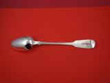 English Victorian Sterling Silver Platter Spoon London 1858 by SH DC  11 3/4"