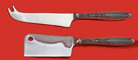 Ambassador by 1847 Rogers Plate Silverplate Cheese Server Set Custom 2pc HHWS