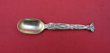 Pattern Unknown by Shiebler Sterling Demitasse Spoon GW w/leaf pattern 4 1/4"
