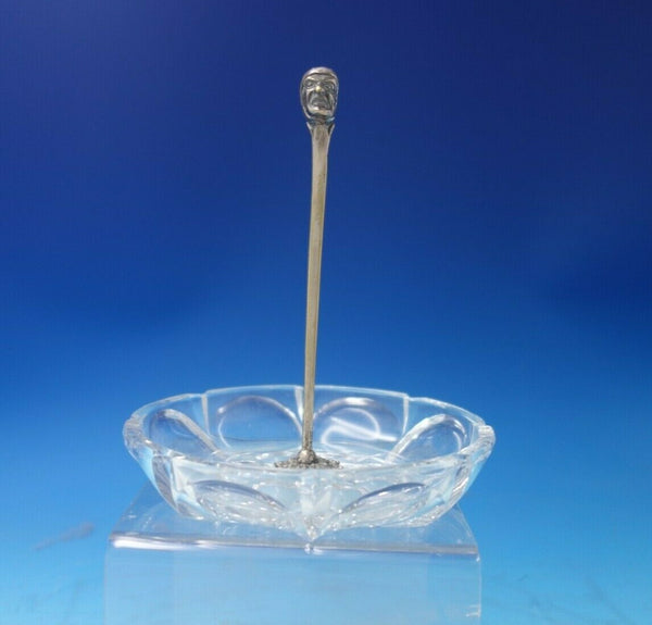 Sterling Silver and Cut Crystal Ring Holder with Face circa 1905 (#5544)
