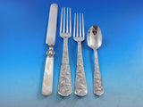 Byzantine by Wood & Hughes Sterling Silver Flatware Service Set 45 pc Rare c1875
