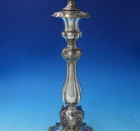 Hugo Bohm German .800 Silver Candelabra Pair 3-Light 21 1/2" Tall (#5678)