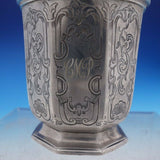 Vintage Victorian English Silver Child's Cup with Fancy Chased Panels (#4241)