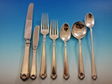 George II Rex by Watson Sterling Silver Flatware Set for 8 Service 58 pieces