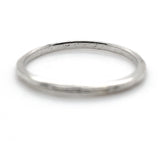 18k White Gold Wedding Band Ring Dated 1930 Size 7.25 Jewelry (#J7281)