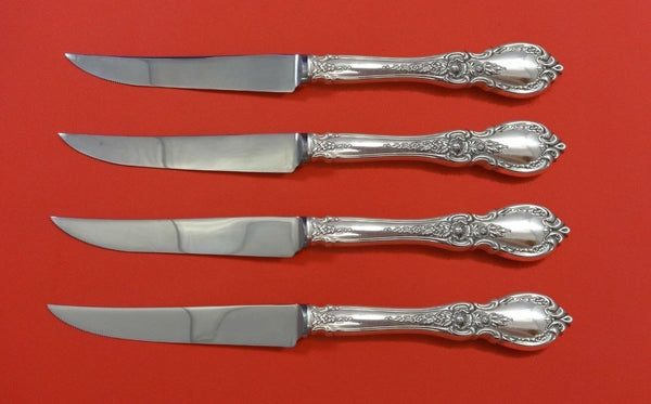 Charlemagne by Towle Sterling Silver Steak Knife Set 4pc HHWS Custom 8 1/2"