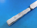 Lap Over Edge Acid Etched by Tiffany Sterling Regular Knife with Waves 9 1/4"
