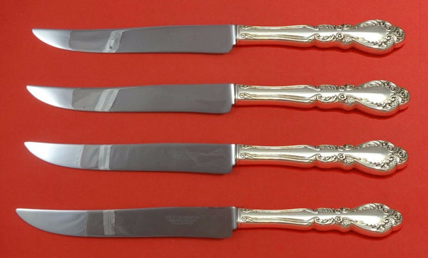 Old Charleston by International Sterling Steak Knife Set Texas Sized Custom
