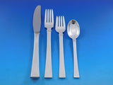 Bell by Hans Hansen Danish Sterling Silver Flatware Set 6 Service 38 Pcs Modern