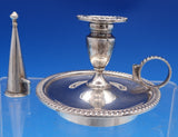 English Victorian Sterling Silver Inkwells Dobson & Sons London 1878 (#4340-2)