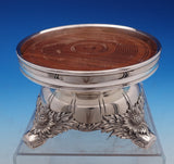 Chrysanthemum by Tiffany and Co Sterling Silver Wood Wine Coaster #40659 (#9057)