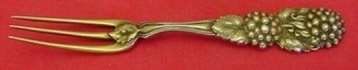 Blackberry by Tiffany and Co Sterling Silver Strawberry Fork Vermeil 4 1/4"