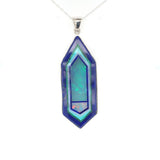 Sterling Genuine Natural Opal Intarsia Pendant by Kaufmann Lapis (#J6169)