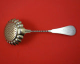 NW Silverware Mfg Co Coin Silver Sugar Sifter GW BC Twisted c. 1865 7 3/4"