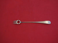 Wood and Hughes Sterling Silver Cocktail Fork w/ leaves & flowers 5 1/4"