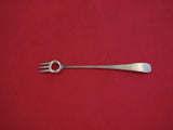 Wood and Hughes Sterling Silver Cocktail Fork w/ leaves & flowers 5 1/4"