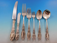 King Richard by Towle Sterling Silver Flatware Set for 12 Service 98 pieces