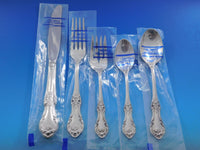 Wild Rose by International Sterling Silver Flatware Set 64 pcs Place Size New