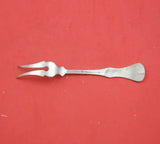 Flat Rose aka Rose by KA Rasmussen Norwegian Sterling Silver Lemon Fork 2-Tine