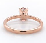 14k Rose Gold .92ct Oregon Genuine Natural Sunstone Ring Size 6.75 (#J7207)