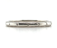 950 Platinum Wedding Band Ring Jewelry Engraved Date 1927 Size 7 (#J5835)