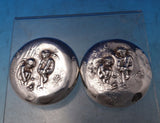 Unger Sterling Silver Dresser Jar Cover Pair (Covers Only) #7631 (#7473)