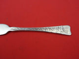 Lap Over Edge Acid Etched by Tiffany & Co Sterling Butter Spreader FH 6" Leaves