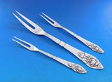 Fuchsia by Georg Jensen Klokke Sterling Flatware Set for 12 Dinner 170 Pieces