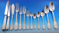 French 950 Sterling Silver Flatware Set Service 175 pieces in large fitted Chest