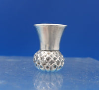George Wish English Estate Sterling Silver Salt Dip and Pepper Set 2pc (#7379)