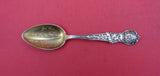 Pattern Unknown by Shiebler Sterling Demitasse Spoon Souvenir GW "Wall" 4 1/4"