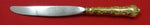 Strasbourg Vermeil By Gorham Sterling Silver Regular Knife Modern 8 7/8" Gold