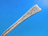Lap Over Acid Etched Tiffany Sterling Silver Ice Cream Fork GW Geranium Flowers