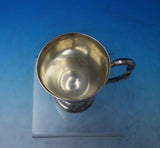 English Sterling Silver Child's Cup Bright-Cut Engraved w/ Baskets #585 (#6258)