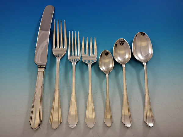 Lisa by Samuel Peace Sheffield England Silverplate Flatware Set Service 93 pcs