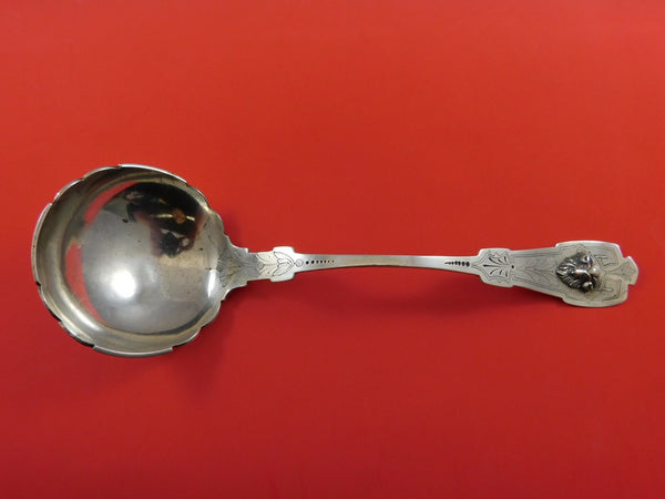 Ram by Schohay and Ludwig Coin Silver Oyster Ladle Scalloped Bowl BC 3D Ram