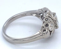 14k White Gold 1/2 Carat Genuine Natural Diamond Ring .61ct Jewelry (#2867)
