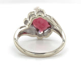10k White Gold 2.63 Carat Genuine Natural Garnet Ring Size 5.25 (#J6764)